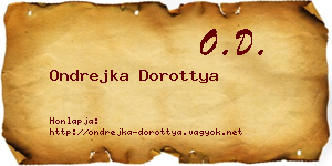 Ondrejka Dorottya névjegykártya